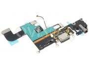 Flex PREMIUM con conector de carga lightning, conector de audio y micrófono para iPhone 6 gris espacial